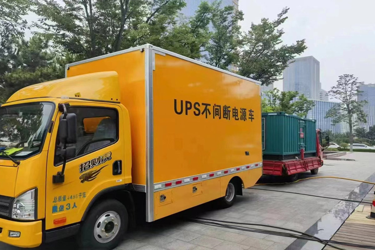 东莞生态园发电机租赁施工现场