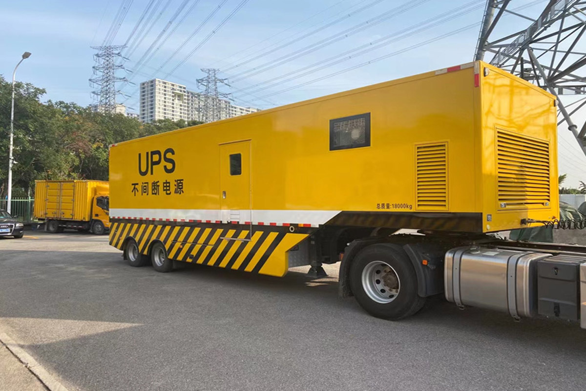 东莞生态园发电机租赁施工现场