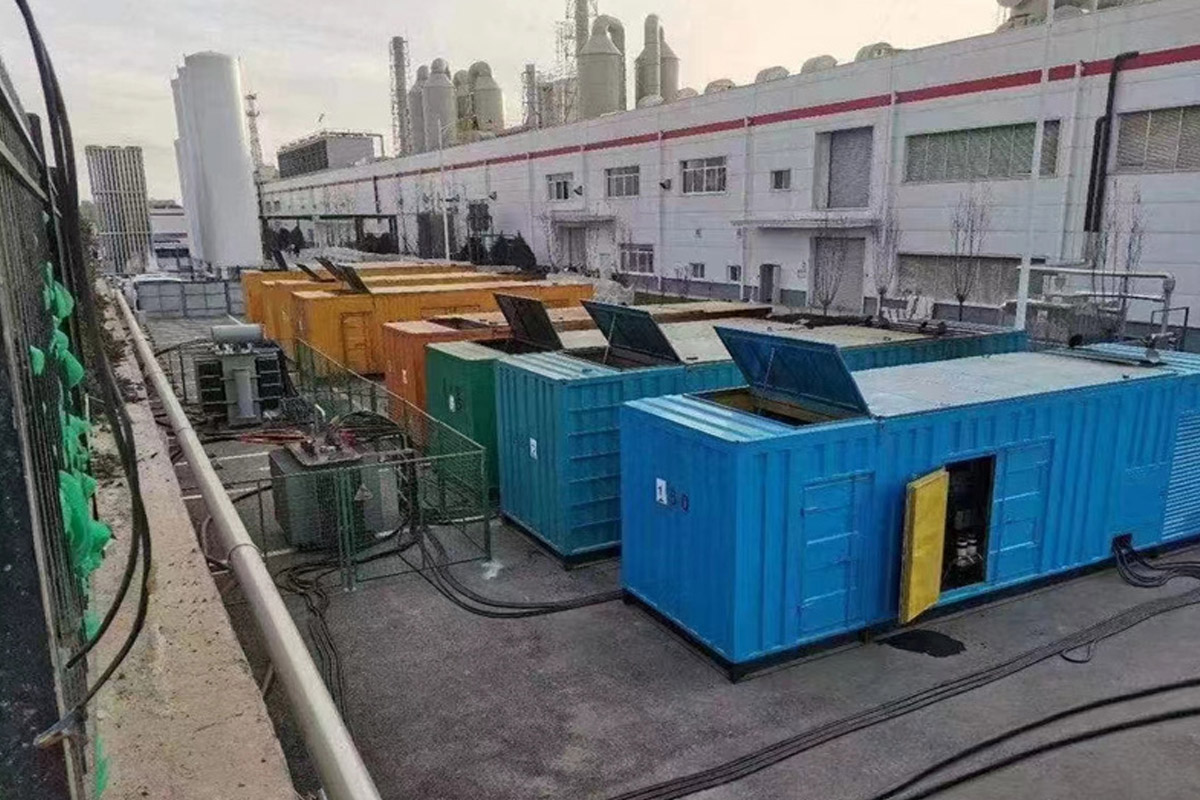 东莞生态园发电机租赁施工现场