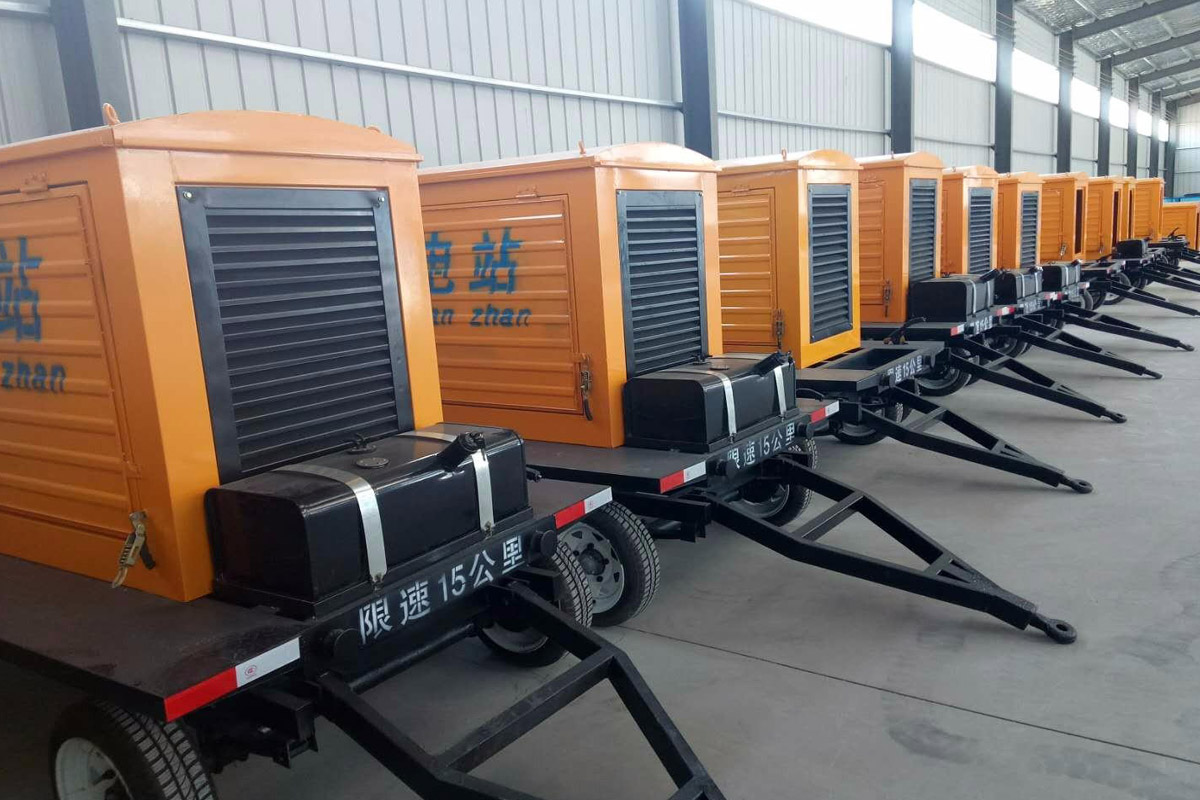 东莞生态园发电机租赁施工现场